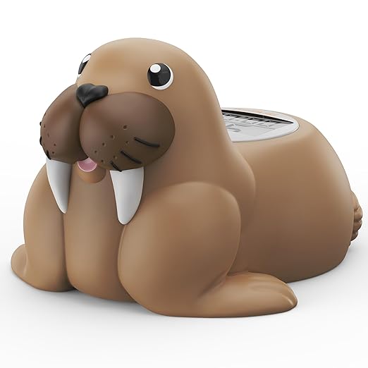 Baby Bath Thermometer for Bathtub, Room|Water Temperature, Baby Bath Floating Toy|Kids Bathroom Safety, Digital LCD with Timer