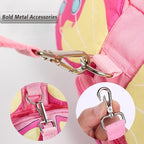 Toddlers Leash + Anti Lost Wrist Link Child Kids Safety Harness Kids Walking Wristband Assistant Strap Belt for Girl Pink Christmas Gift (PINK2)