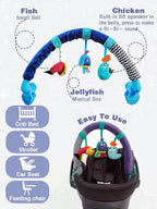 Pau1Hami1ton Baby Stroller Arch Toys, Car Seat Toys,Baby Gifts.S-19(Cloud)