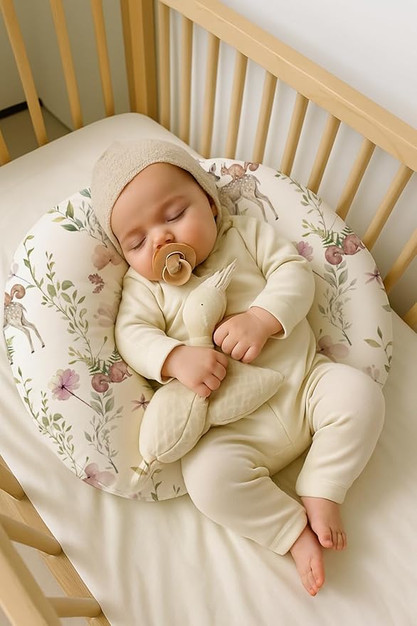 Nursing Pillow Covers 2 Pack, Breastfeeding Pillow Slipcovers Soft and Stretchy, Nursing Covers for Baby Girls Boys Newborn