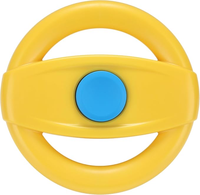 Accmor Stroller Steering Wheel Toy, Pretend Driving Simulated Steering Wheel for Baby Stroller Shopping Carts, Universal Detachable Funny Stroller Shopping Carts Toy Attachment Accessories