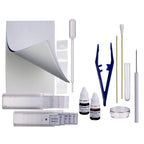 AmScope - 40X-1000X Biology Science Metal Glass Student Microscope with USB Digital Camera + Slide Preparation Kit - M158C-SP14-E