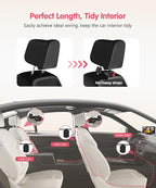 BM5PRO Double Car Camera for 2 Baby，7.2" 1080P Split Screen with IR Night Vision, Real-Time Monitoring Baby Car Camera,Easy Install, Family Travel Companion for Kids & Pets