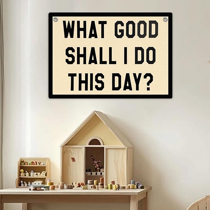 Retro Nostalgia Banner, 28.5x20 inches, Red, White, Blue, Perfect for Home, Room Decor, Celebration Occasions