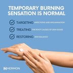 Hermon Jock Itch Antifungal Cream, Ringworm Treatment for Humans, Psoriasis Scalp Treatment, Ringworm Cream for Humans, Foot & Body Balm, Provides Soothing Relief-2 Pack