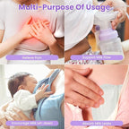 2 Larger Breast Ice Packs with Soft Covers and 6 Breast Pads for Leaking Milk, Hot and Cold Breast Therapy Packs, Breastfeeding Essentials for Relief of Clogged Ducts, Nipple Pain, Engorgement