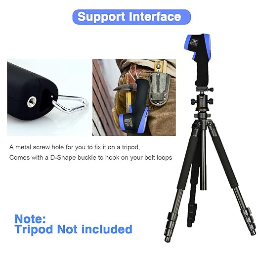 BTMETER BT-1800C Pyrometer -58°F ~3272°F (-50~1800℃) IR Temp Gun, D:S 50:1 High Temperature Infrared Thermometer for Industrial HVAC Forge Furnace Metal Smelting (NOT for Human Temp)