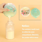 Accmor Baby Formula Dispenser On The Go, Formula Container to Go, Non-Spill Rotating Three-Compartment Formula Dispenser and Snack Storage Container for Infant Toddler Traveling