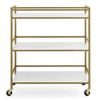 Delta Children Jade Changing Table/Cart, White Melamine/Bronze