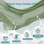 Sasttie Pregnancy Pillows for Sleeping, Jumbo U Shaped Cooling Full Body Pillow with Removable Cover, Pregnant Women Must Haves, Maternity Essential, Green