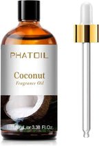 PHATOIL 3.38FL.OZ Coconut Fragrance Oils for Aromatherapy, Essential Oils for Diffusers for Home, Perfect for Diffuser, Yoga, Skin Care, DIY Candle and Soap Making - 100ml