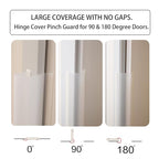 2PCS Baby Proofing Door Finger Pinch Protector Clear Door Jam Shield for Child Safety Finger Pinch Guard Hinge Protectors for Kids