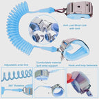 Toddler Harness with Leash - Child Leash and Anti Lost Wrist Link with Lock, Baby Walking Harness Assistant for Boys, Cute Traction Safety Leash for Kids, Holiday Travel Christmas Gift, Blue