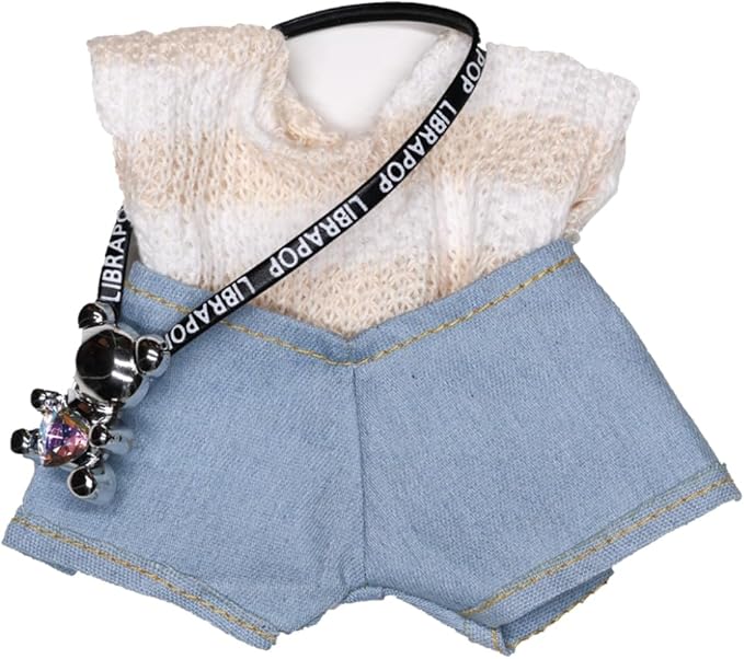 Clothes for 15/17cm Dolls(NO Doll) - Outfit for Labubu with Accessories Suit - Clothes Set for Dolls Dress Up