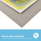 Art3d Liquid Fusion Activity Play Mat for Kids, Pack of 9 Tiles 12" X 12", Multi-Color