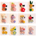 FZBNSRKO 10 Pcs Girls Hair Clips, 1.6"Inch Baby Barrettes, No Slip for Fine, Toddler & Infant Hair Accessories (5 Sets)