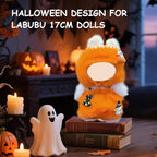 5 Complete Style Clothes Sets for 17cm Dolls - Hat & Overalls Dress Up Outfit for 17cm 15cm Dolls,Designer Outfits Bundle with Luxury/Cute/Sporty Themes, Gift for Doll Lovers (Halloween, 17cm/15cm)