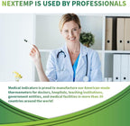 Single-Use Thermometers - Individually Wrapped Disposable First Aid Supplies, High-Accuracy for Work, School, Home, Travel, and Healthcare Use, Fahrenheit, 100-Pack