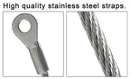 10 inches Stainless Steel Furniture Straps for Baby Proofing, No-Drill Furniture Anchors Earthquake Straps, Prevent Falling and Anti Tip TV Safety Straps, 6 Pcs