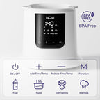 NCVI Baby Milk Warmer 3 Mins Fast Heating 8 in 1 Functions, Infant Breast Milk Bag Warmer with Timer and Precise Temperature for All Size Materials Bottles, Milk Freezer Bags and Pacifier Sterilize