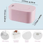 Portable Baby Wipe Warmer，Wipe Warmer and Baby Wet Wipes Dispenser to Even Heating, Wipe Heater with Temperature Display, Diaper Wipe Warmers for Home Car Travel Newborn Baby (Pink)