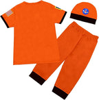Toddler Kids Boys Royal Prince Charming Uniforms Baby Police Astronaut Outfit Halloween Prison Cosplay Costume