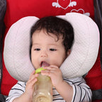 2 in 1 Baby Support Pillow, Banana Shape Baby Neck Head Travel Pillow Stroller Insert Cushion for Kids, Toddler, Pink