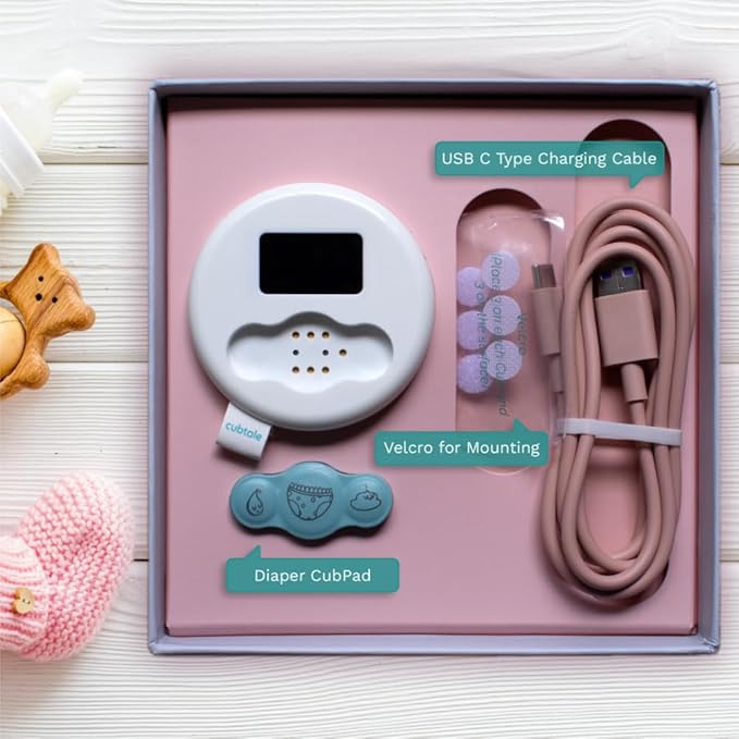 Smart Pee & Poop Tracker - Diaper Cub: On-The-Spot One-Press Baby Care Logger, Reminders, Notifications, Routines, Multiple Caregivers, Pediatrician & Expert Support