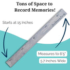 Boho Growth Chart for Wall - Height Board Growth Chart Wooden Growth Chart for Wall Kids Measuring Chart for Wall Height Chart Growth Chart for Kids (Our Growing Family, Gray)