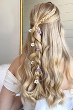 Small Flower Hair Clips 100PCS, Mini Hair Clips Baby Claw Clips Cute Jaw Clips Hair Pins Hair Barrettes Toddler Hair Accessories for Women Girls Kids Teens Pink Colors