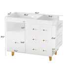 Baby Changing Table,Diaper Changing Table with Large Tabletop,4 Drawers,Open Storage Space & Side Shelves,Modern Storage Crib with Changing Table Dresser for Nurseries and Baby Rooms,White