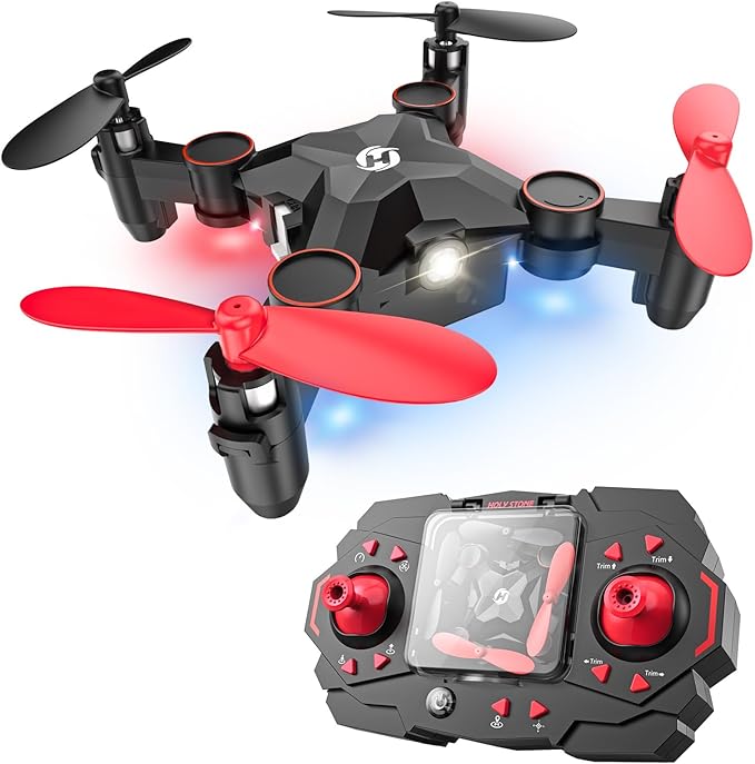 Holy Stone HS190 Foldable Mini Nano RC Drone for Kids Gift Portable Pocket Quadcopter with Altitude Hold 3D Flips and Headless Mode Easy to Fly for Beginners