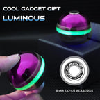 Cool Sphere Ball Fidget Spinner Toy for Kids Adults, Alloy Stress Relief Finger Spinner Fidgit Desk Toy Boy Prize Men Present,Glow in The dark after absorb light, smooth silence spining, cool design