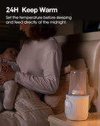 LAREX Bottle Warmer, Fast Baby Bottle Warmer for Breastmilk and Formula, with Timer and Accurate Temp Control, 8-in-1 Baby Milk Warmer BPA Free with Digital Display, Bottle Warmers for All Bottles