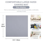 Baby Play Mat 48"x48" – Thick, Non-Slip Foam Mat for Babies and Toddlers. Foldable, Scrubbable, Odorless, and Soft, Ideal for Playpens, Crawling, and Indoor Playtime-Grey