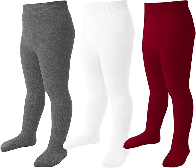Mini angel Baby Tights Toddler Girl Tights Seamless Cable Knit Leggings Soft Cotton Stockings Pantyhose 3/4/5 Pack