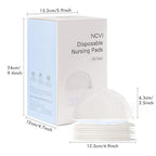 NCVI Super Absorbent Disposable Nursing Pads 180 Count, Stay Dry Breast Pads for Leaking Milk, Soft and Breathable, Leakproof Nipple Pads Individually Wrapped, Breastfeeding Essentials for Moms