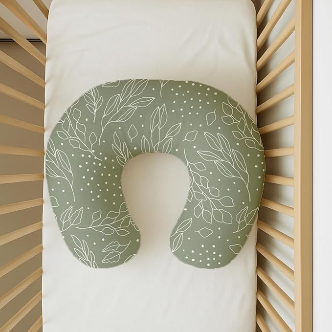 Nursing Pillow Covers 2 Pack, Breastfeeding Pillow Slipcovers Soft and Stretchy, Nursing Covers for Baby Girls Boys Newborn