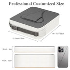 Toddler Booster Seat for Dining Table, Non-Slip Kitchen Chair Booster Cushion with Backrest and Adjustable Straps, Portable PU Waterproof Travel Baby Booster Increasing Cushion