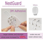 No Drill Furniture Anchor, Anti-tip and Adjustable Strap for Baby Proofing, 3M Adhesive Multi-Purpose for Furniture, Secure to Playroom (2 Pack)