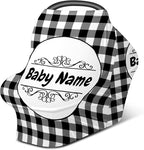 Baby Car Seat Stroller Cover Nursing Cover New Mom Breastfeeding Scarf Soft Stretchy Infant Carrier Cover Car Canopy Coverage