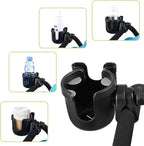 Accmor Stroller Cup Holder with Phone Holder, Bike Cup Holder, Universal Cup Holder for Uppababy Nuna Doona Strollers, 2-in-1 Cup Phone Holder for Stroller, Bike, Wheelchair, Walker, Scooter