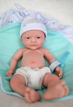 12" Micro Preemie Full Body Silicone Baby Doll Boy John Lifelike Reborn Doll Surprice Children Anti-Stress