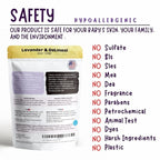 Hypoallergenic Baby Soap Bar for Sensitive Skin | Gentle Wash for Babies, Toddlers, Kids & adults | Relaxing Lavender Oil & Oatmeal | 5 Bars