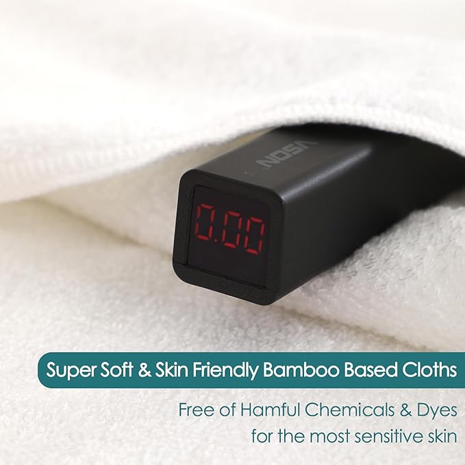 Baby Washcloths 6 Pack, 10x10 inch Heavenly Soft Small White Wash Cloths for Face and Body, Gentle & Safe Face Towel on Sensitive Skin, Baby Essentials Bath Shower Gifts for Newborn Kid Toddler Child