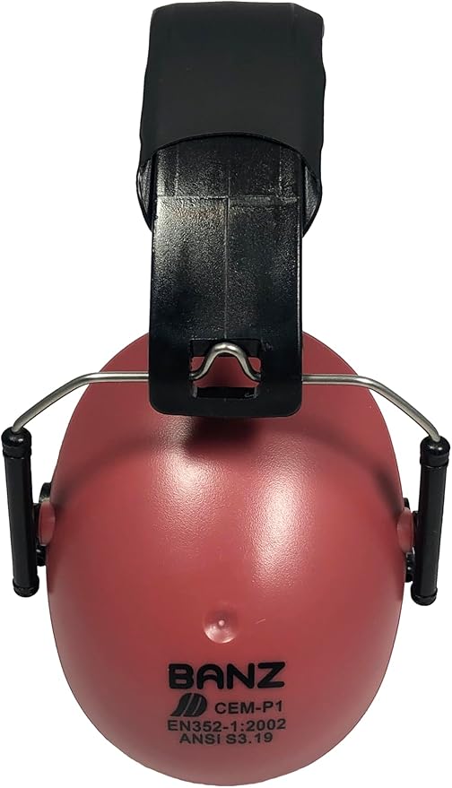 BANZ Kidz Earmuffs 2 Years & Older - Loud Noise Cancelling Kids Headphones & Toddler Ear Muffs, Size Adjustable