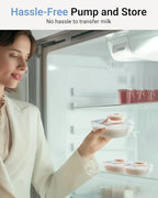 Bear Breast Pump Hands Free, Wearable Breastfeeding Pumps Strong Suction Low Noise, 4 Modes& 9 Levels Electric Breast Pump Portable, 19/21/24mm Insert Flange, 2 Packs