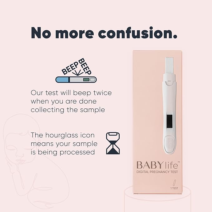 Baby Life Digital Pregnancy Test - Urine Sample Detection Technology Keep Your Result Fast and Accurate -[1 Count]