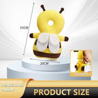 Baby Walker Head Protector Backpack Wear,Toddler Adjustable Baby Head Protection Backpack for Safety Baby Learning Walking Crawling (Bee)