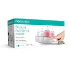 Nanobebe Flexy Silicone Baby Bottle, Anti-Colic, Natural Feel, Non-Collapsing Nipple, Non-Tip Stable Base, Easy to Clean 4-Pack, Pink/White, 5 oz